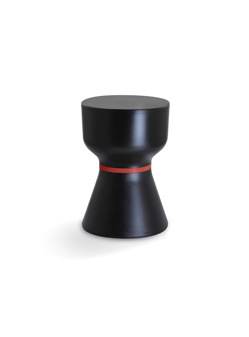 KO Stool & Side Table<br> Black & Red