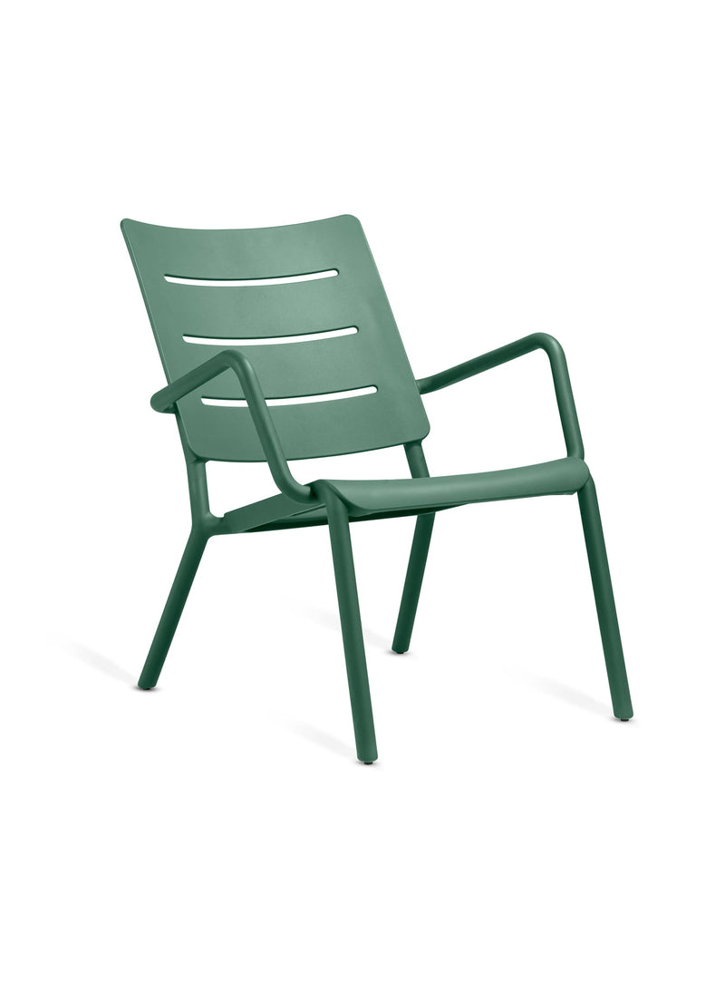 Chaise lounge OUTO verte foncé<br> Intérieur & extérieur