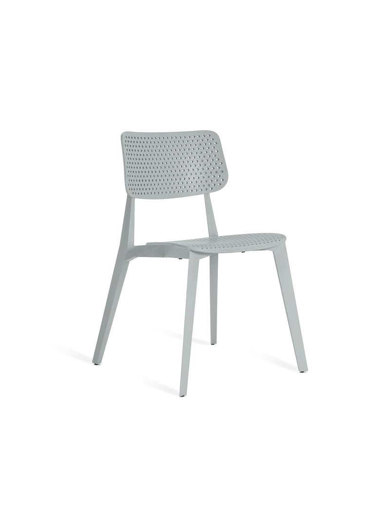 Stellar Perforated Cool Grey Chair<br> Indoor & Outdoor Use