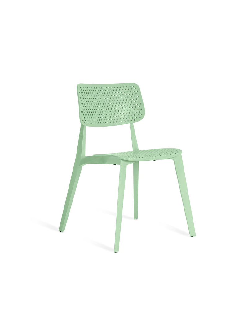 Stellar Perforated Mint Green Chair<br> Indoor & Outdoor Use