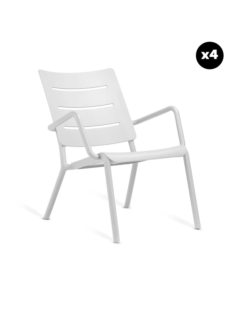 OUTO Lounge Chair White: Set of 4 – TOOU Design