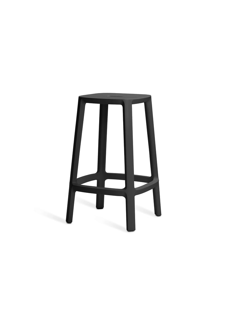 Tabouret de comptoir Cadrea - Noir