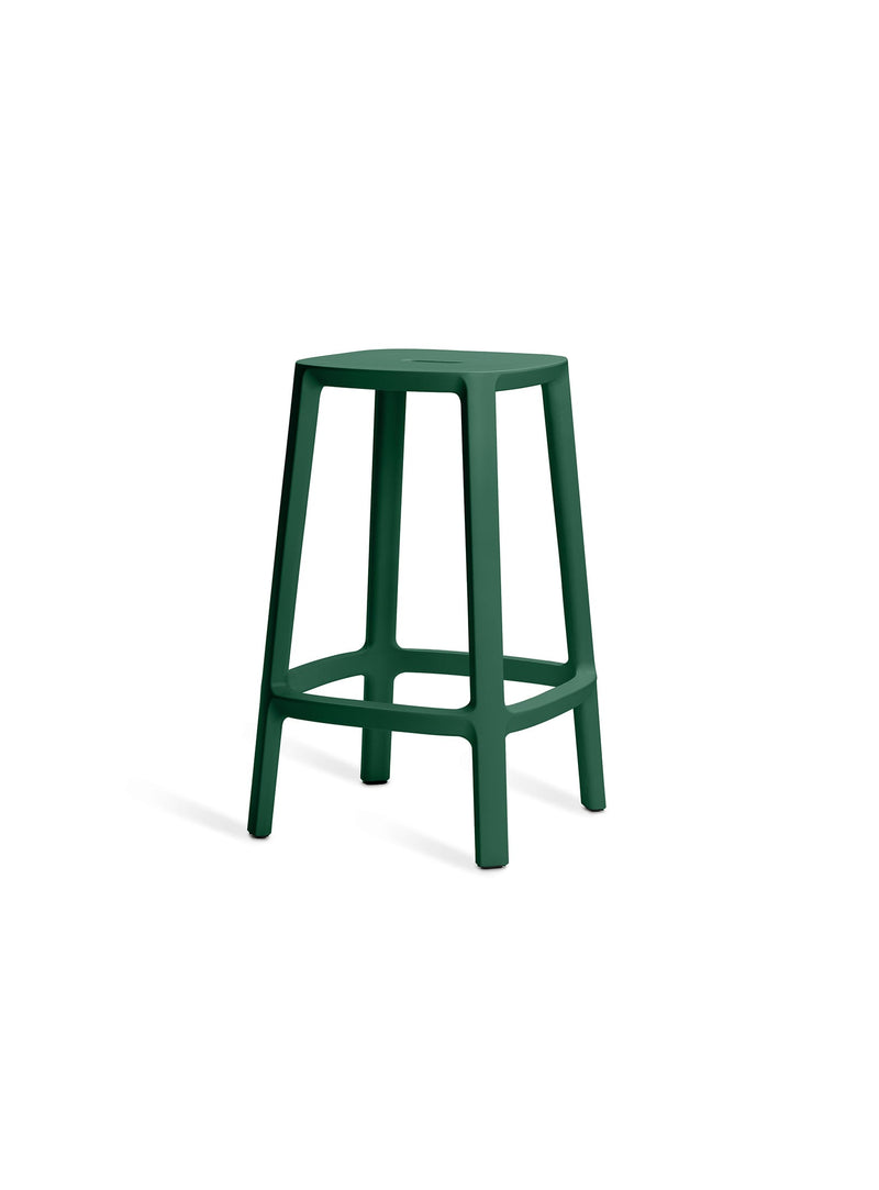 Tabouret de comptoir Cadrea - Vert foncé