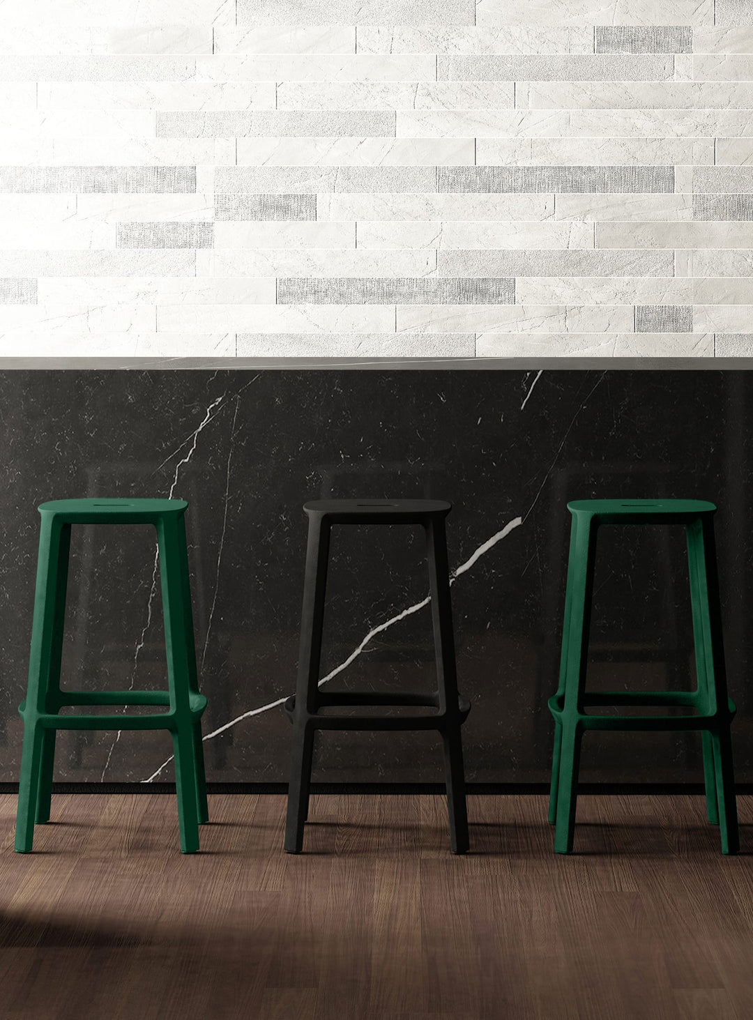 Cadrea Counter Stool in Dark Green – TOOU Design