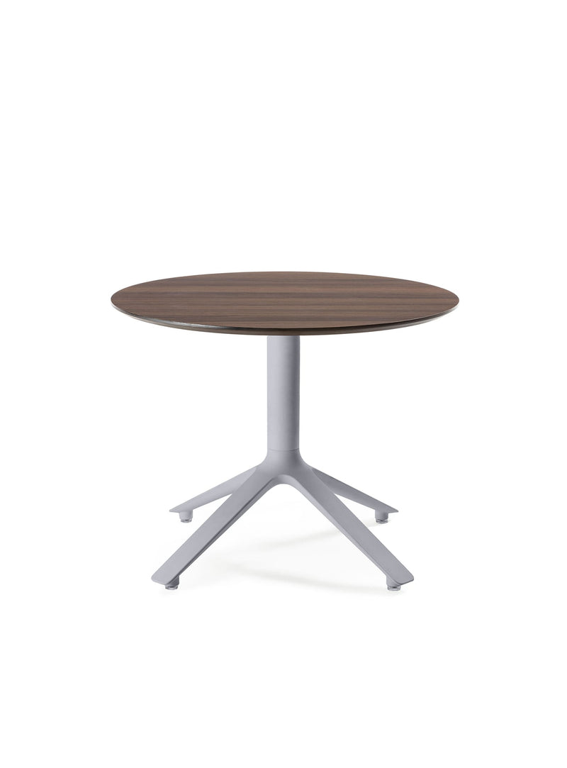 EEX Round Side Table<br> Walnut Top<br> Indoor Use