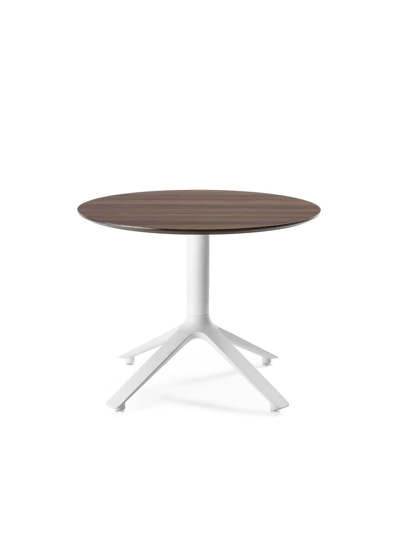 EEX Round Side Table<br> Walnut Top<br> Indoor Use
