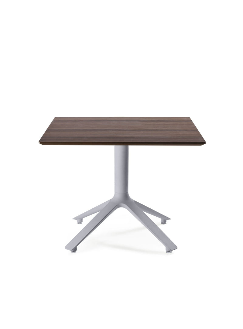 EEX Square Side Table<br> Walnut Top<br> Indoor Use