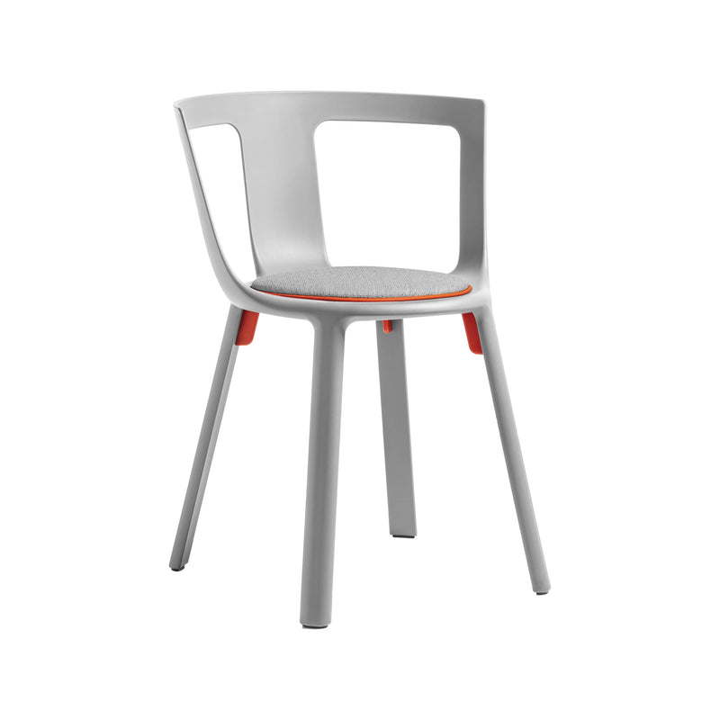 FLA Chair & Cushion - Light grey