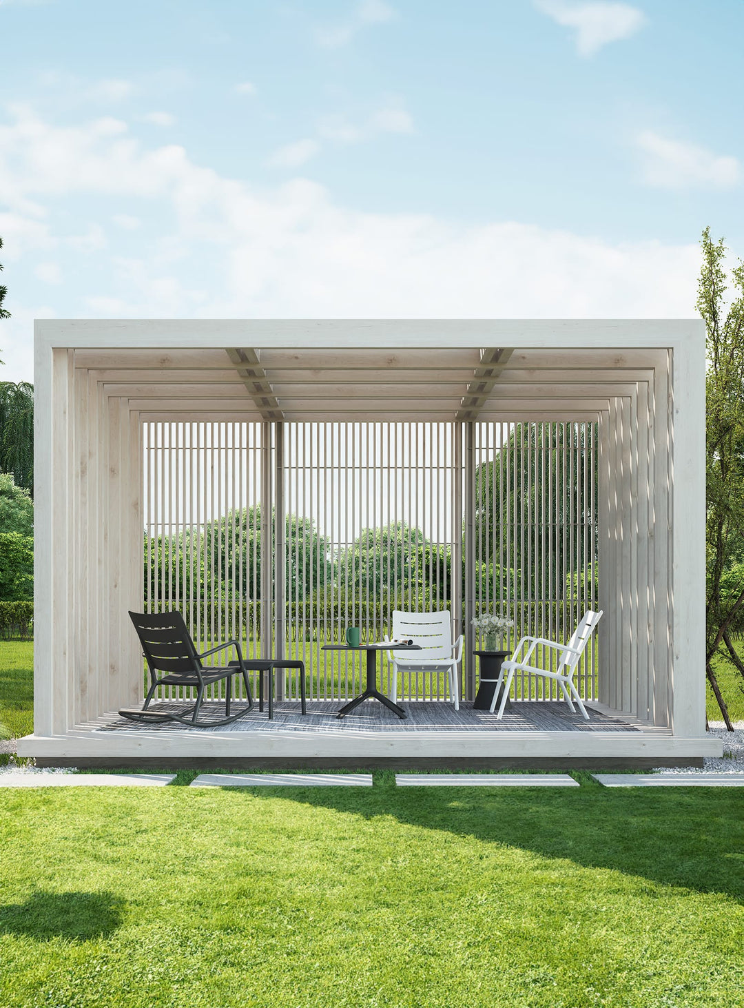 OUTO Lounge Chair Black: Indoor & Outdoor Use – TOOU Design
