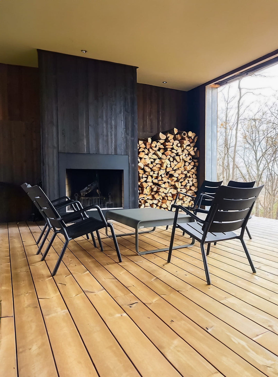 テーブル・チェア・ハンモック TOOU Outo Lounge Chair with Arms OUTO Lounge Chair Black: Indoor & Outdoor Use – TOOU Design