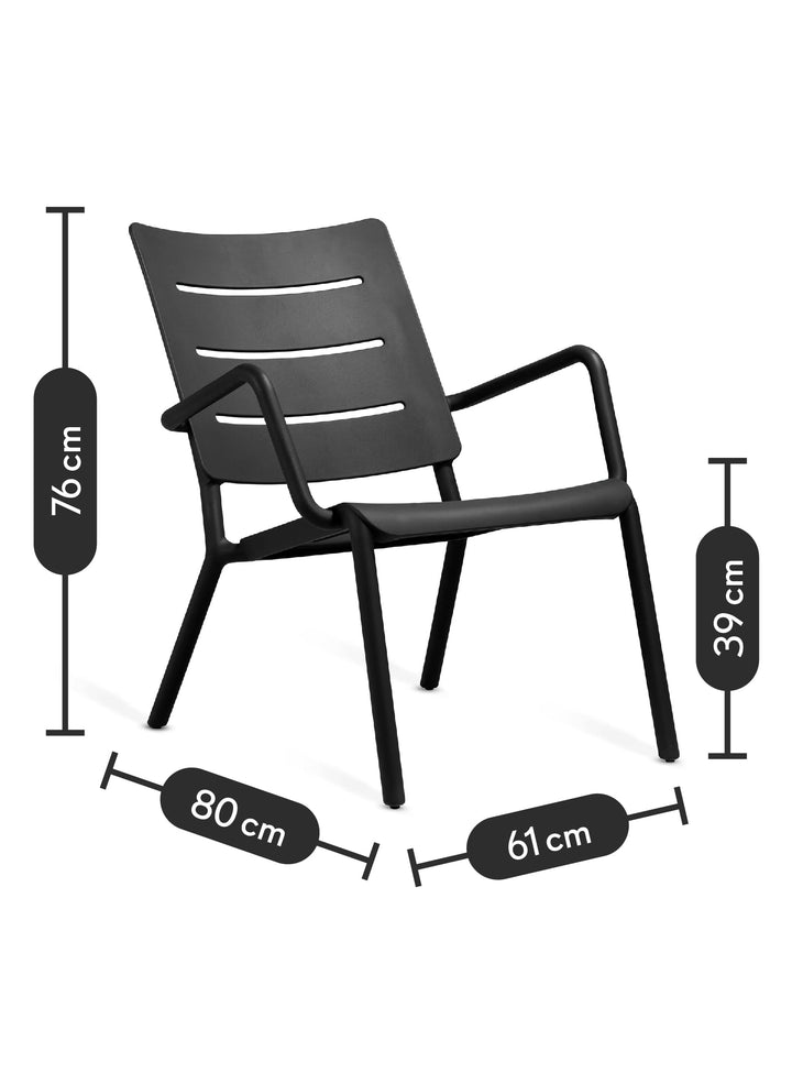 OUTO Lounge Chair Black: Set of 4 – TOOU Design