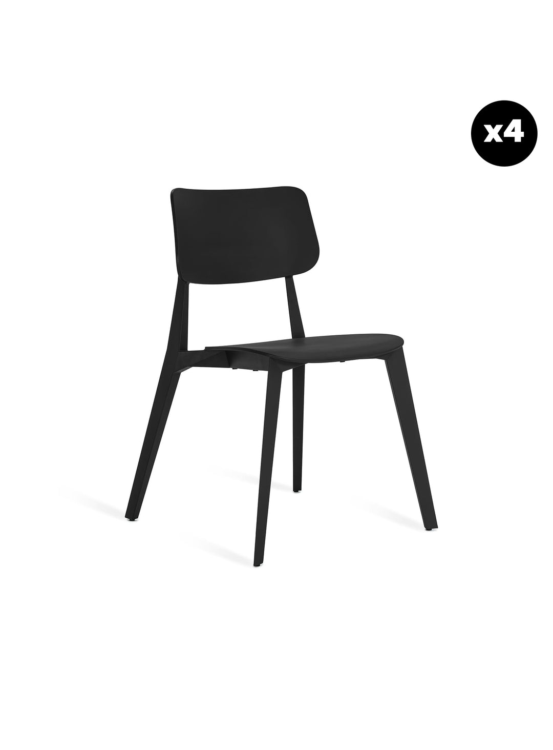 Stellar Chair in Black: Set of 4, In & Out – TOOU Design