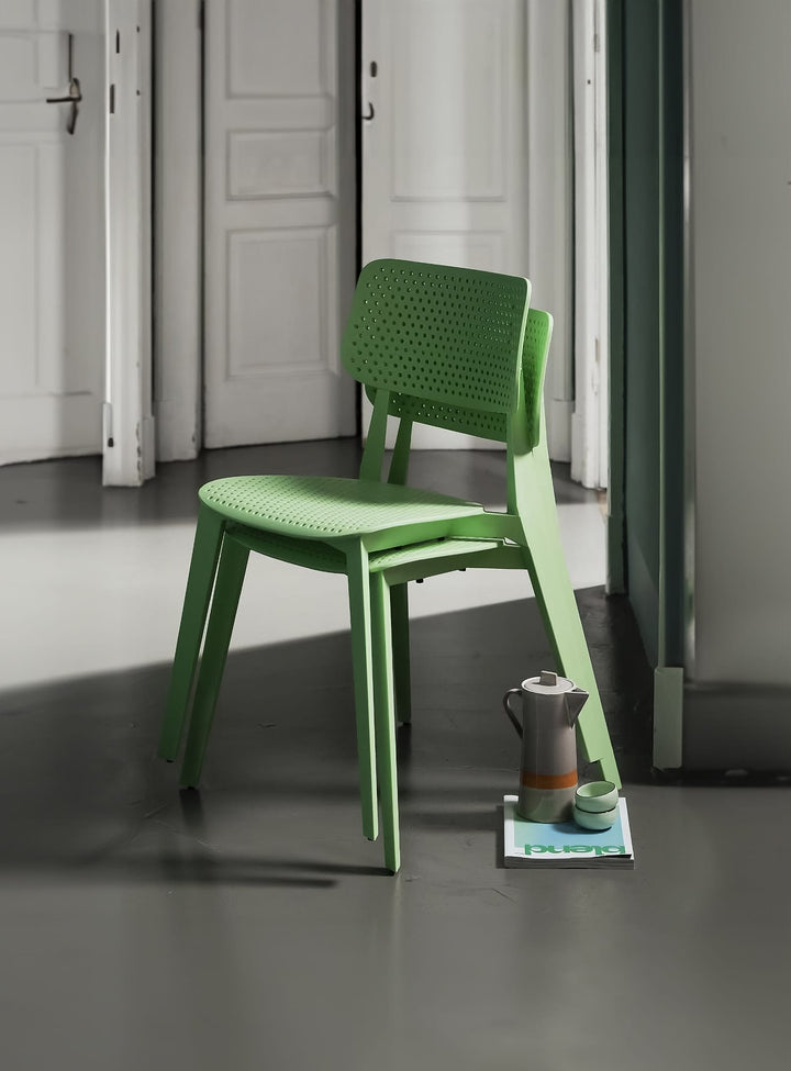 【4脚セット】TOOU Stellar Chair スタッキングチェア STELLAR_HOLES_MintGreen_00_TO-