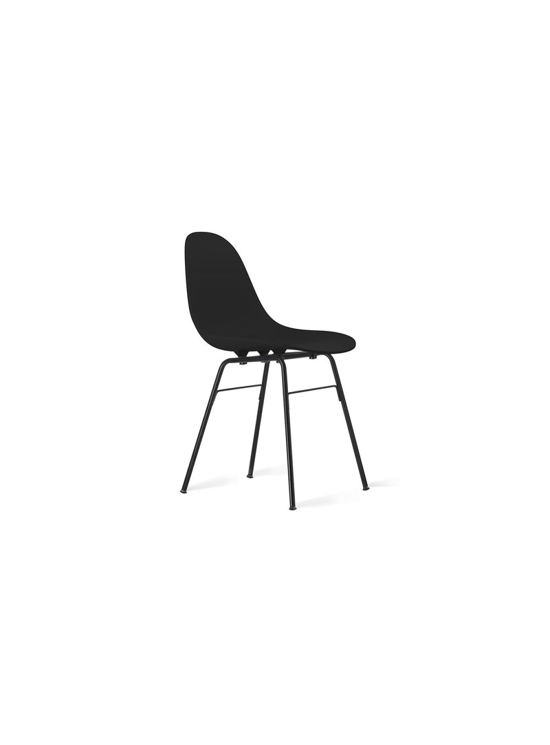 TA Chair with black base and black seat by TOOU Design, a sleek and ergonomic indoor chair with a sculpted polypropylene seat for modern interiors.