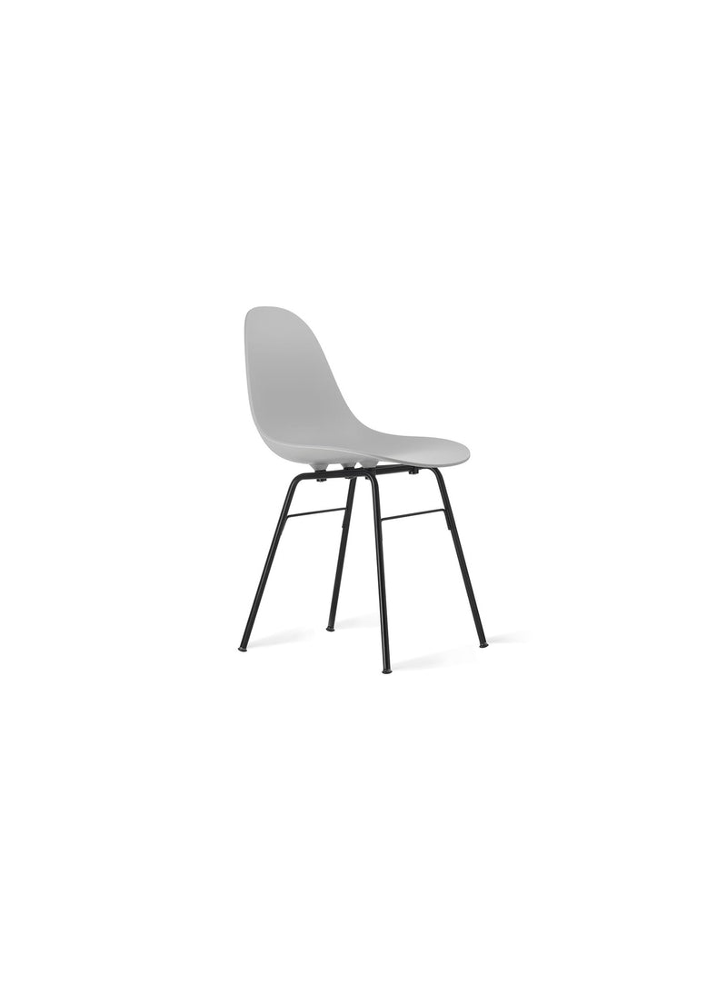 TA Chair with black base and cool grey seat by TOOU Design, a sleek and ergonomic indoor chair with a sculpted polypropylene seat for modern interiors.