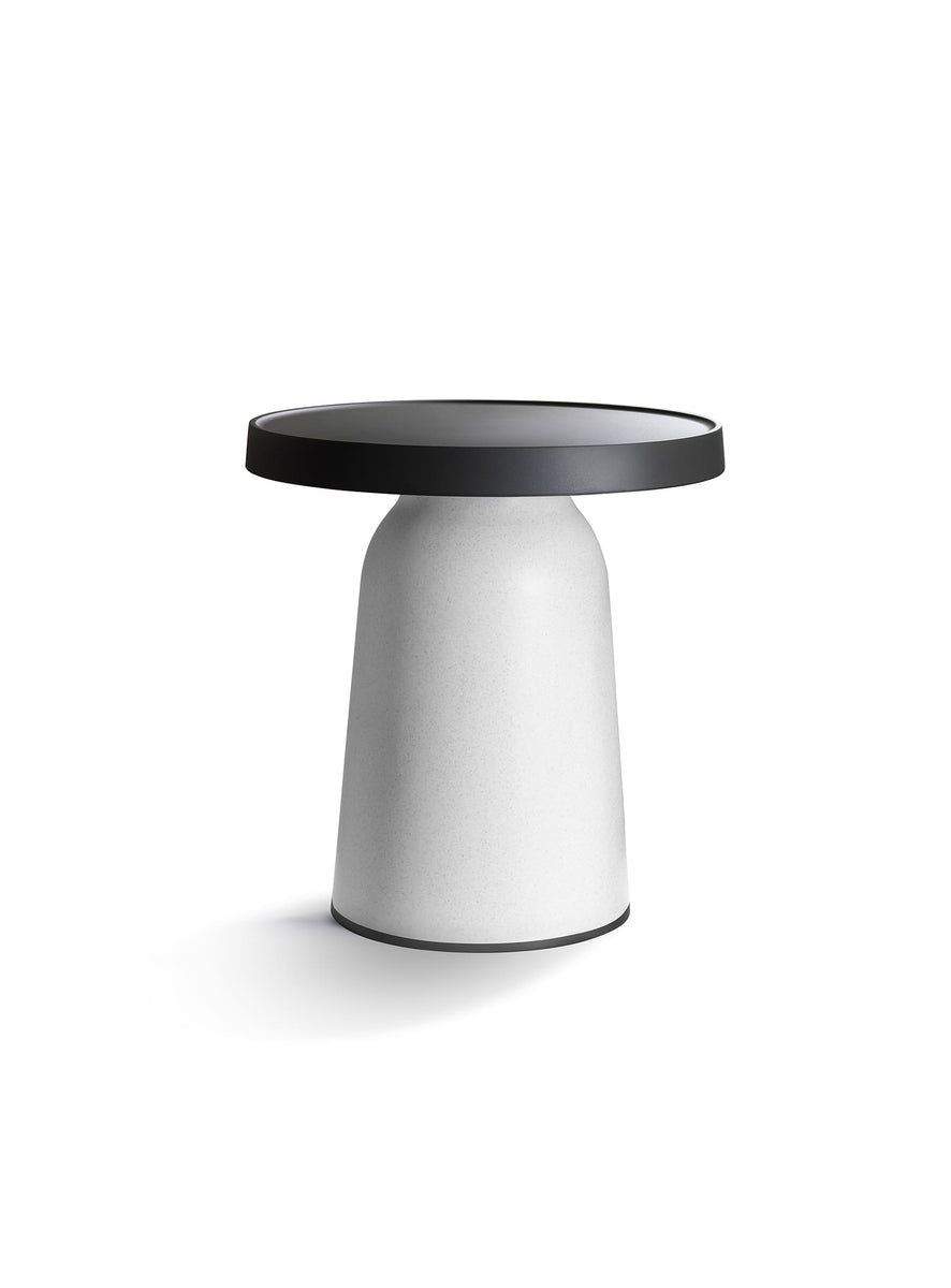 Thick Top Side Table: 50 cm Height, White – TOOU Design