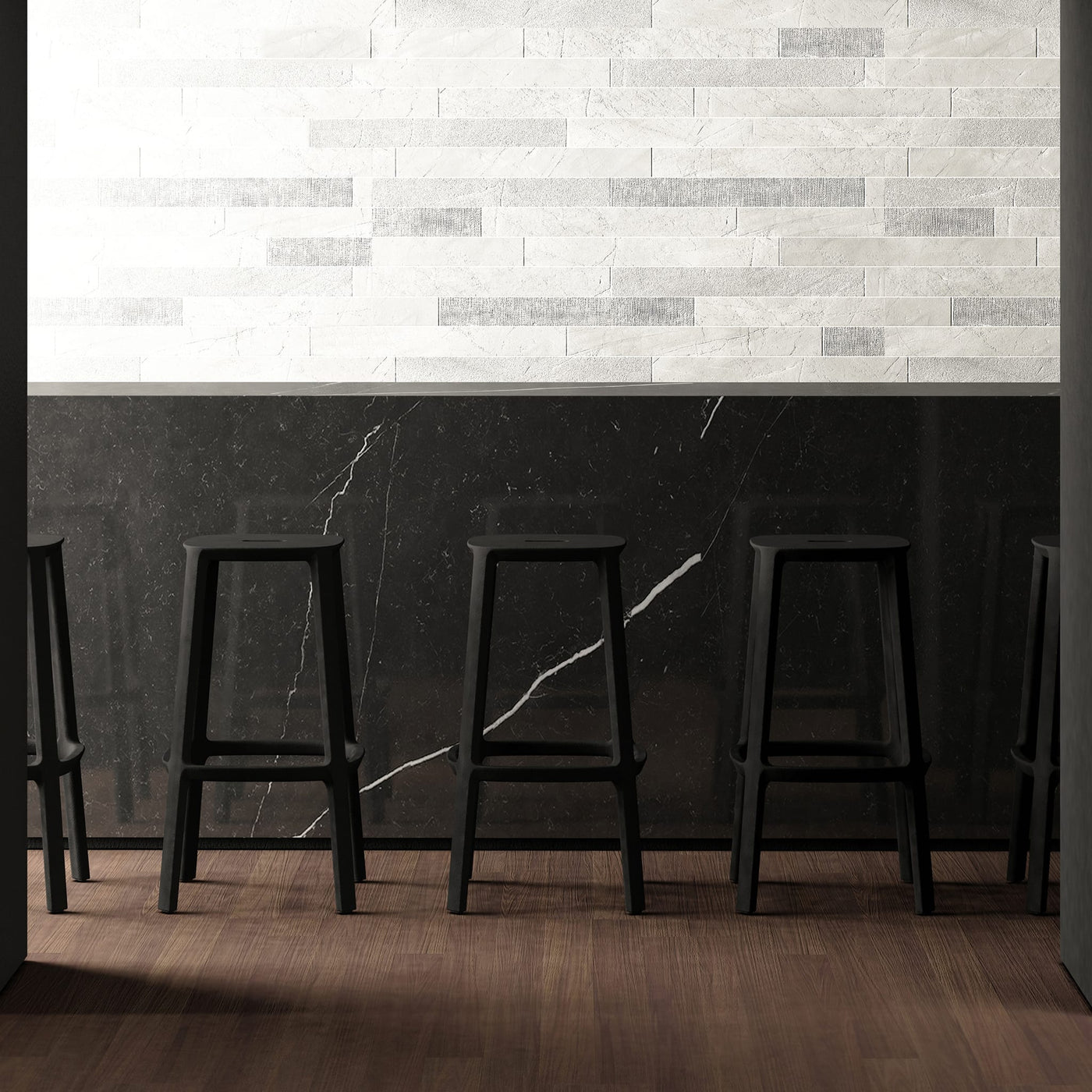 The Cadrea collection by Simone Viola updates classic bistro style with modern lines and enhanced functionality.