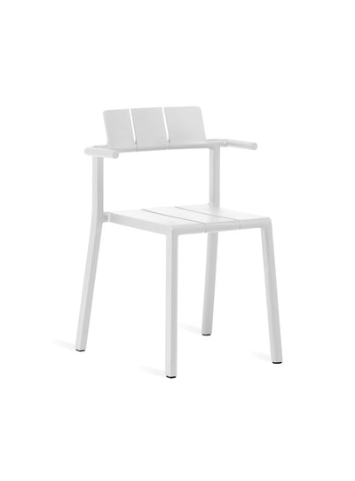 YARD Armchair in white by TOOU Design, a lightweight and stackable seating solution for indoor and outdoor modern spaces.