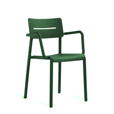 TOOU Design Canada OUTO Armchair - Dark green<br>Set of 4  -  Outdoor Chairs