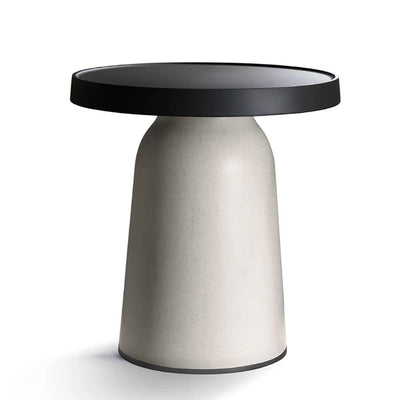 Elevate your decor with the Thick Top side table by TOOU Design. Made with eco-friendly materials, this versatile table is suitable for both interior and exterior use. With two different heights, it can be used as a table or valet stand in any room or public space.